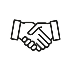 Obraz premium Simple design business icon, Black thin line.