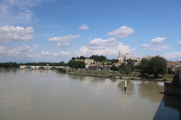 Avignon from across the River Rhone.
