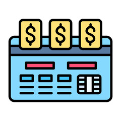 Payment Line Color Icon