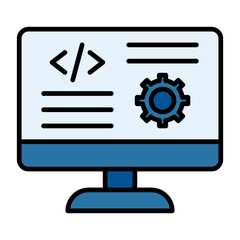 Code Settings Line Color Icon