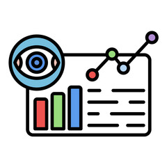 Data Visualization Line Color Icon