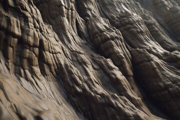 Fototapeta na wymiar A close-up of a natural formation, such as a waterfall or rock formation, with unique and breathtaking features, Generative AI