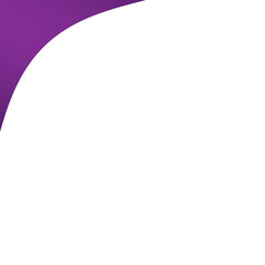 white frame and purple corner