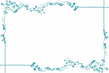 creative artistic borders with white background