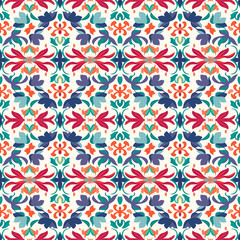 Unique and colorful Arabic seamless pattern