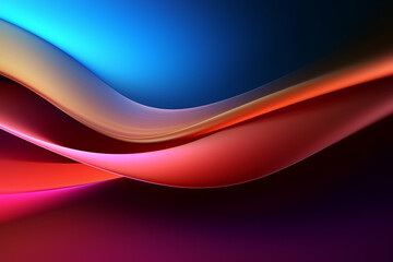 3D rendering abstract colorful visual background banner or wallpaper