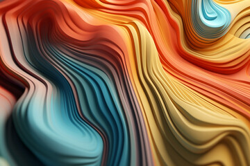 3D rendering abstract colorful background wallpaper or banner, visual shapes graphic elements