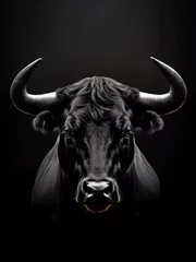 Foto op Plexiglas Big Bull , power animal wildlife , Horns strong . Generative ai © Vieriu