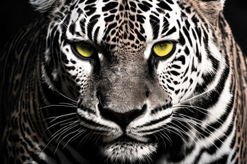 African leopard wildlife , animal face , felina face . Generative ai