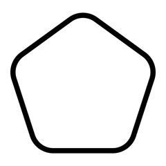 pentagon line icon