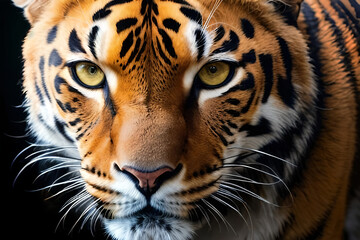 Fototapeta premium African leopard wildlife , animal face , felina motivation. Generative ai