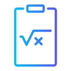 clipboard gradient icon