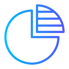 pie chart gradient icon