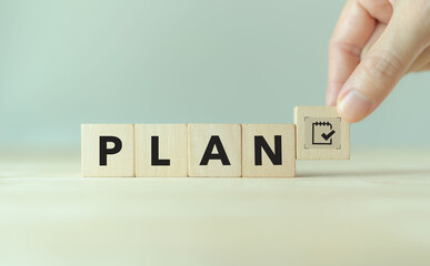 Effective time planning and management concept. Business or project or task planning. Daily plan....