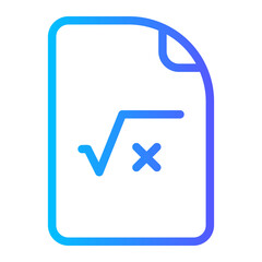 square root gradient icon