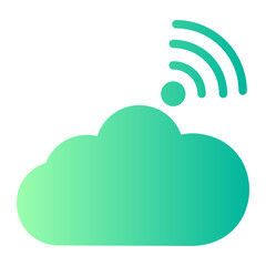 cloud internet gradient icon
