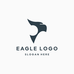 Eagle creative  simple flat logo vector