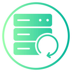 backup system gradient icon