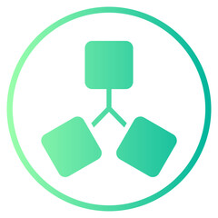 hierarchy gradient icon