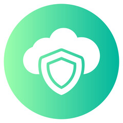 Obraz premium cloud gradient icon