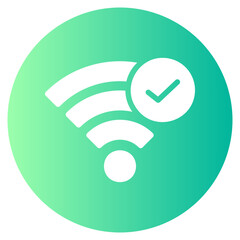 wifi signal gradient icon