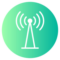 wifi tower gradient icon