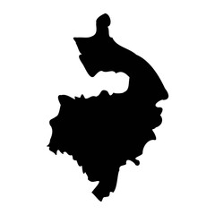 Warwickshire map, ceremonial county of England. Vector illustration.