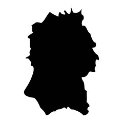 Wiltshire map, ceremonial county of England. Vector illustration.