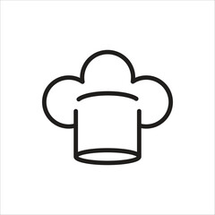 chef hat vector icon logo template