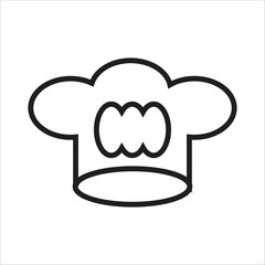 chef hat vector icon logo template