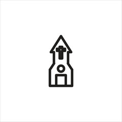church vector icon logo template