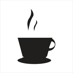 coffe glass vector icon logo template