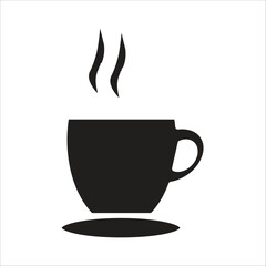 coffe glass vector icon logo template