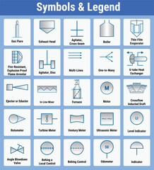 Vector Illustration for Symbols Legends