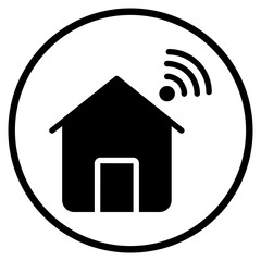 home networking glyph icon