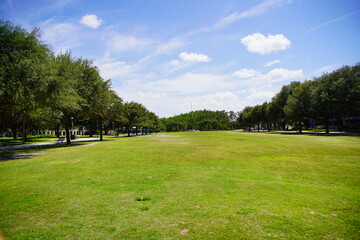 ORLANDO, FL, USA - 05 13, 2023: The University of Central Florida  (UCF) building