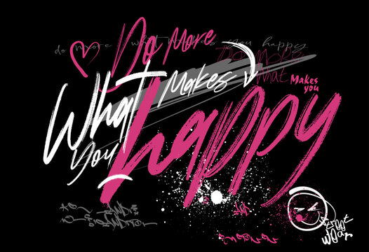 hand drawn vector graffiti illustrations t shirt graphics design , Urban typography street art graffiti slogan print with spray effect for graphic tee t shirt or sweatshirt