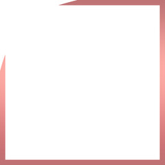 pink luxury frame square white corner