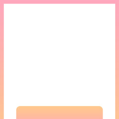 pink pastel frame square bottom bar