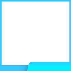 blue frame square bottom bar