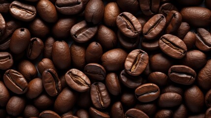Obraz premium Coffee beans background. Generative AI.