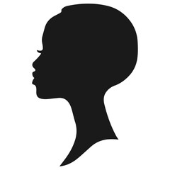 Naklejka na ściany i meble silhouette of a person head