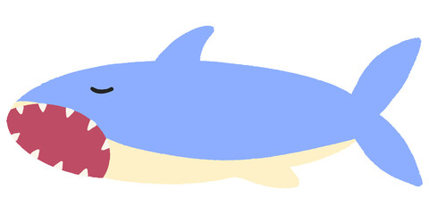 Cartoon Shark Doodle