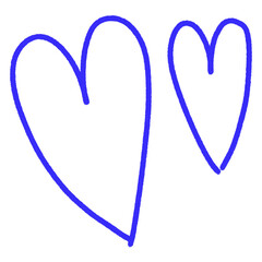 Cute heart-shaped hand drawn, vibrant heart, pastel-colored heart, heart melting like dripping water.