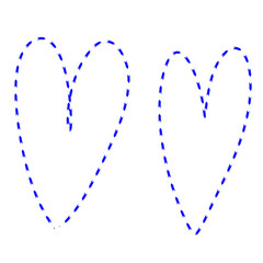 Cute heart-shaped hand drawn, vibrant heart, pastel-colored heart, heart melting like dripping water.