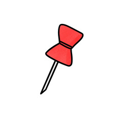 red push pin