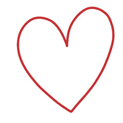 Cute heart-shaped hand drawn, vibrant heart, pastel-colored heart, heart melting like dripping water.