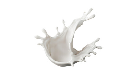 3D Render Milk Splash and Pouring on White Background for liquid, food photography, food styling, food presentation, advertising, graphic design, web design, Poster Banner design, product design,