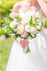 Obraz na płótnie Canvas flowers floral design professional party event wedding lady girl woman elegant formal photo