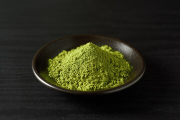 抹茶　木目背景イメージ